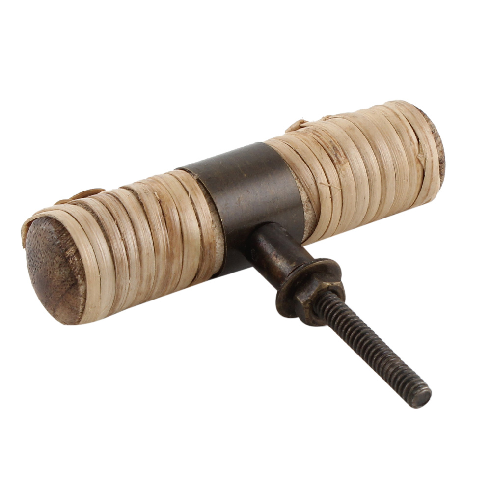 Natural Round Rattan Knobs